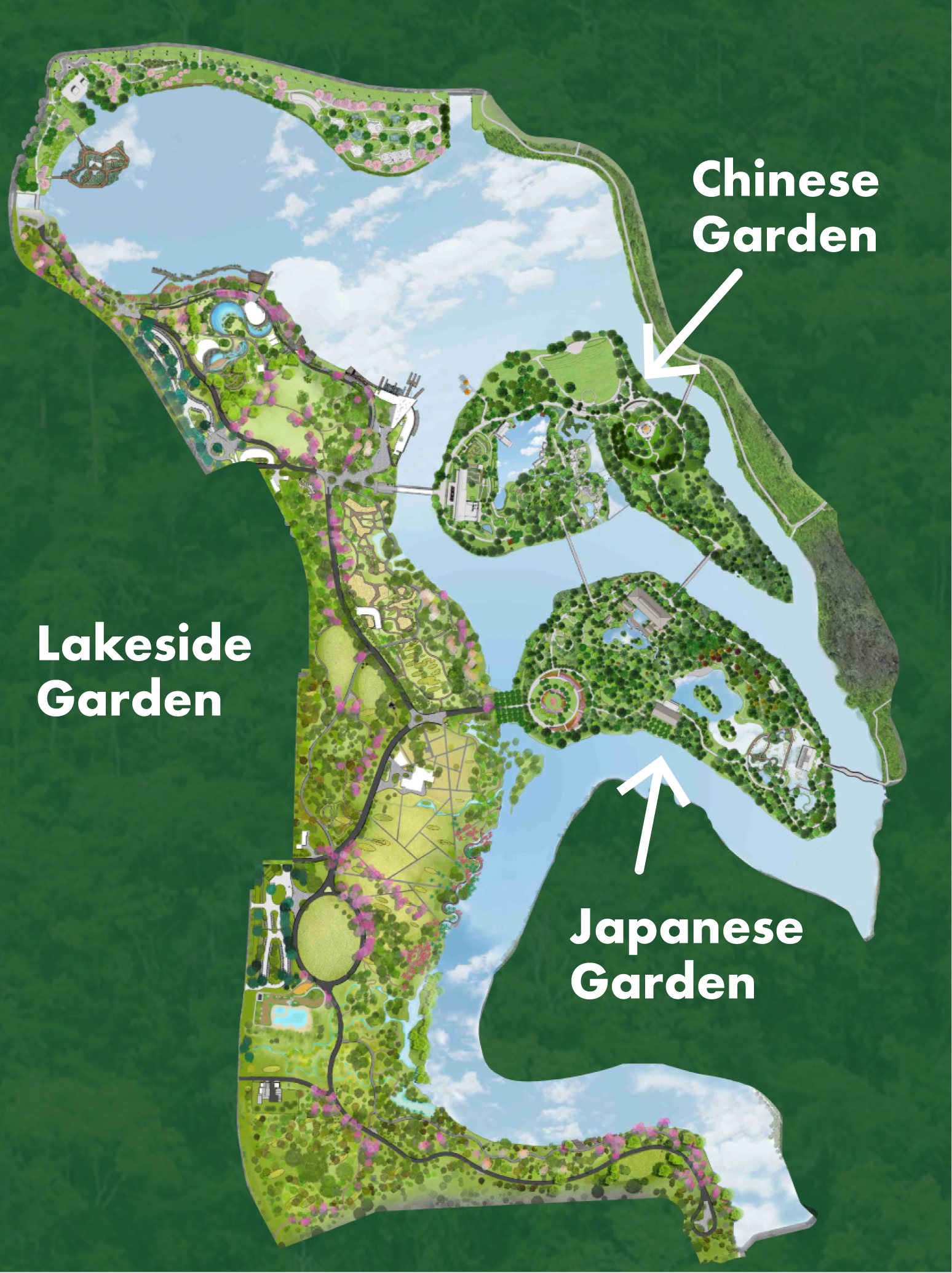 Jurong Lake Gardens Map